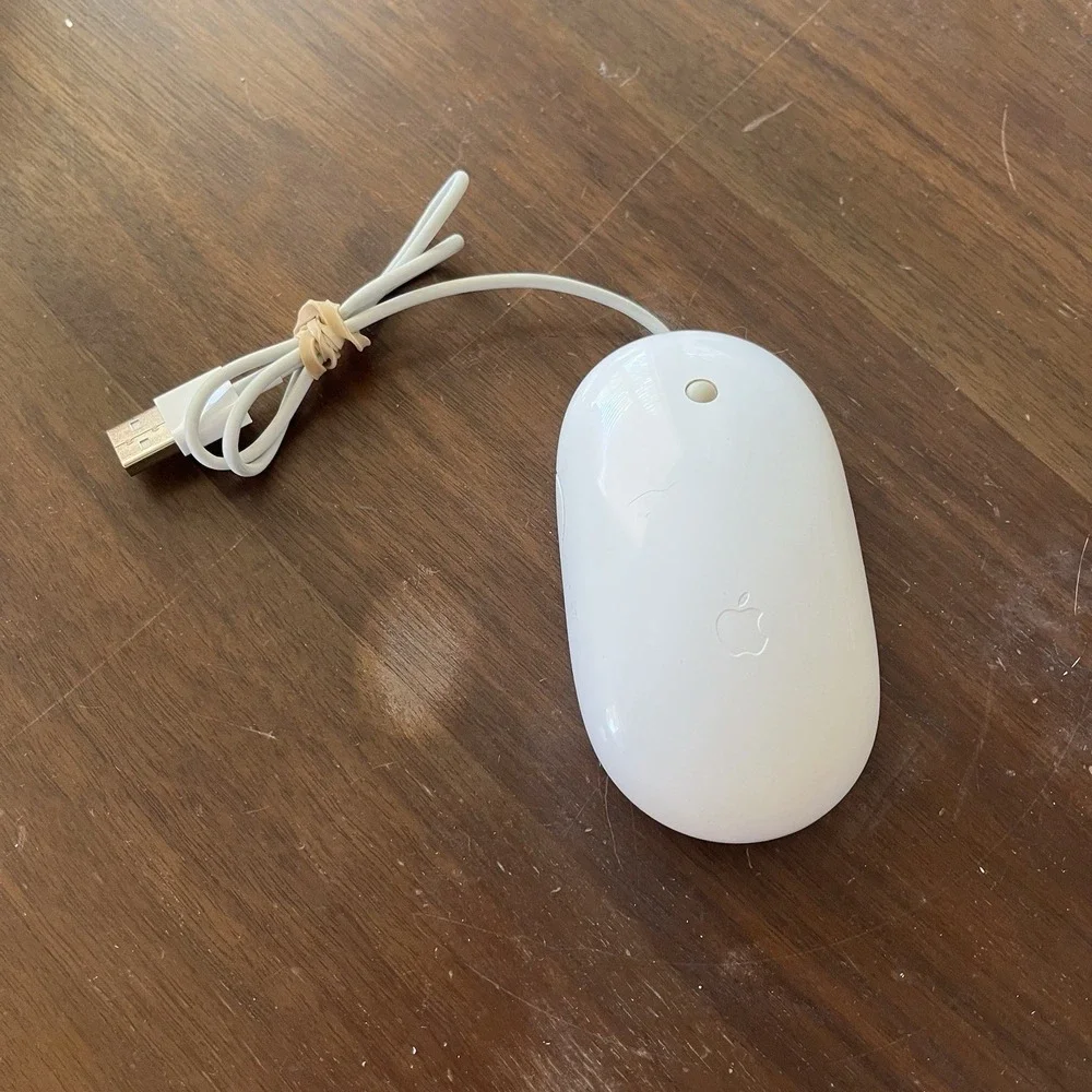 Apple A1152 Mighty Mouse ✅ Original Wired USB for Mac, Windows, Linux – Tested